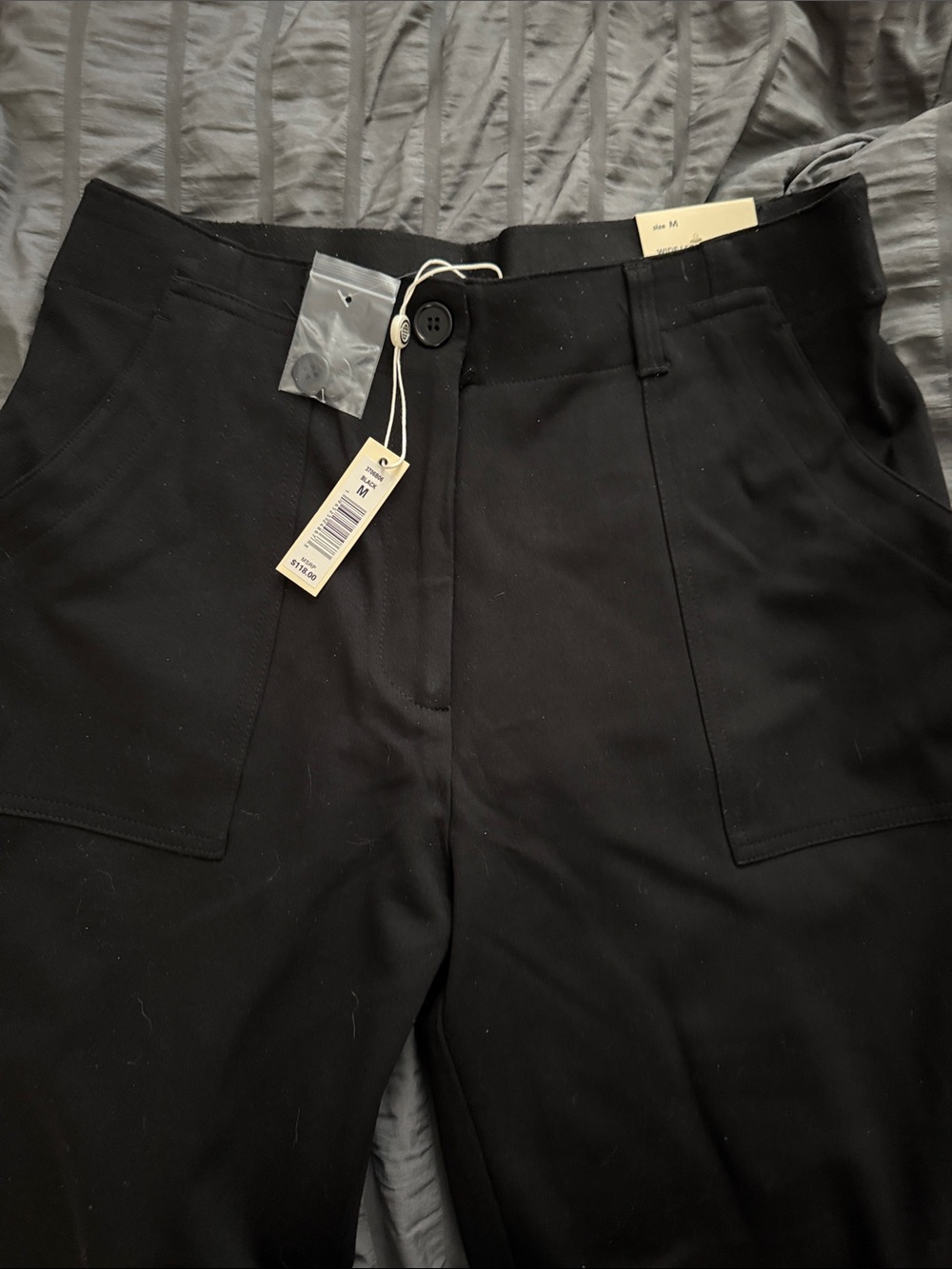 Max Studio Black Women’s wide-leg trousers